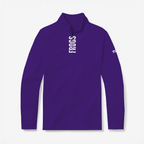 TCU Horned Frogs purple quarter zip with white Frogs lettering by GMDY front view